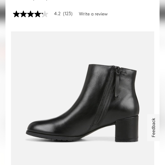 Almost New Naturalizer Bay Weatherproof Bootie Black size Women's 8W - Picture 7 of 9